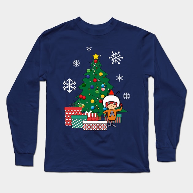 Atom Ant Around The Christmas Tree Long Sleeve T-Shirt by Nova5